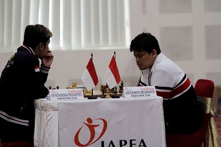 Grand Master Indonesia Susanto Megaranto menjadikan JAPFA Grand Master and Women Grand Master Tournament 2019 sebagai pemanasan sebelum berlaga di Piala Dunia 2019. (Foto: Olenas.id/Gonang Susatyo