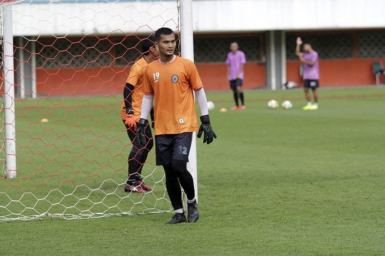 Kiper Dhika Bhayangkara, salah satu pemain yang dilepas PSS Sleman di putaran kompetisi Liga 1 2019. (Foto: G. Susatyo)