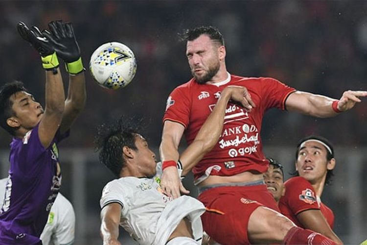 Persija saat menghadapi Persebaya di SUGBK, 17 Desember 2019. (Foto : Antara)