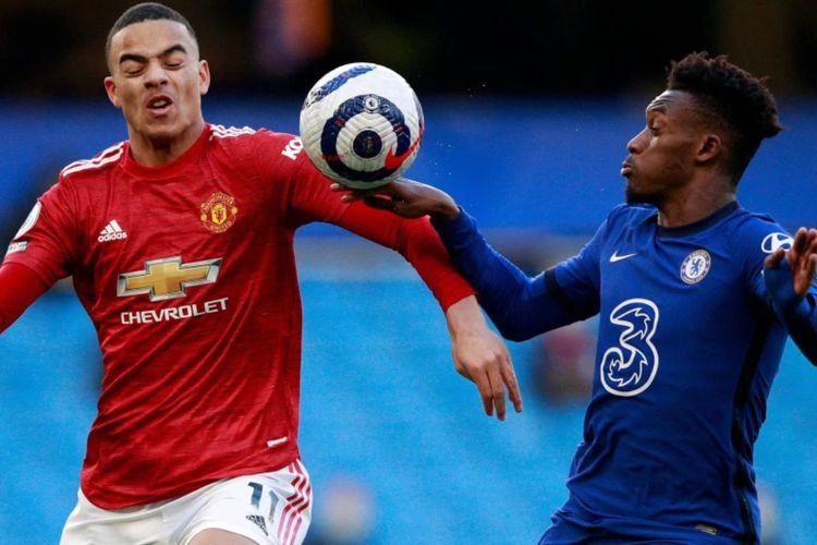 Chelsea saat menghadapi Manchester United. (Foto: olenas.id/thesun.co.uk)
