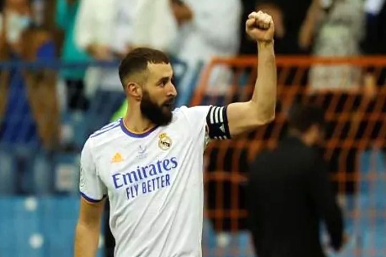 Striker Real Madrid Karim Benzema. (Foto: olenas.id/marca.com)