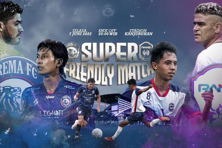 Suporter harus membeli tiket secara online untuk menyaksikan laga uji coba Arema FC melawan Rans Nusantara FC. (Sumber foto: laman resmi klub aremafc.com)