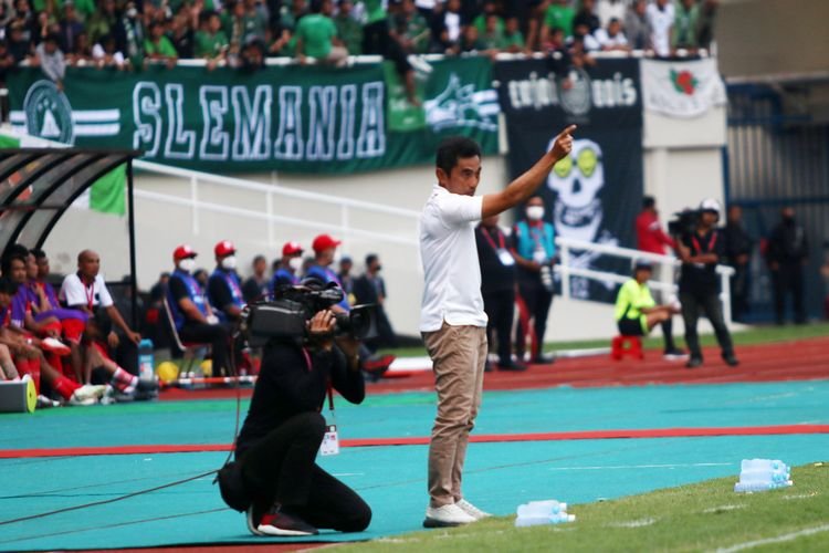 Pelatih PSS Sleman Seto Nurdiyantoro, (Foto: Olenas.id/Gonang Susatyo)