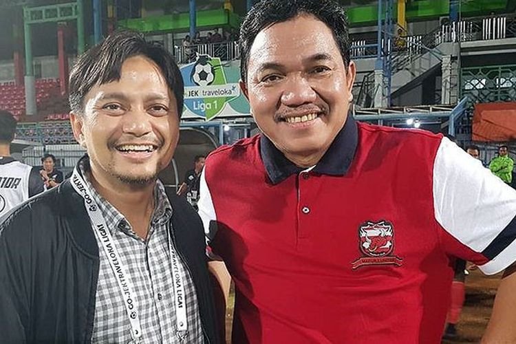 CEO Barito Putera, Hasnuryadi Sulaiman bersama CEO Madura United, Achsanul Qosasi (Foto : IG Hasnuryadi)