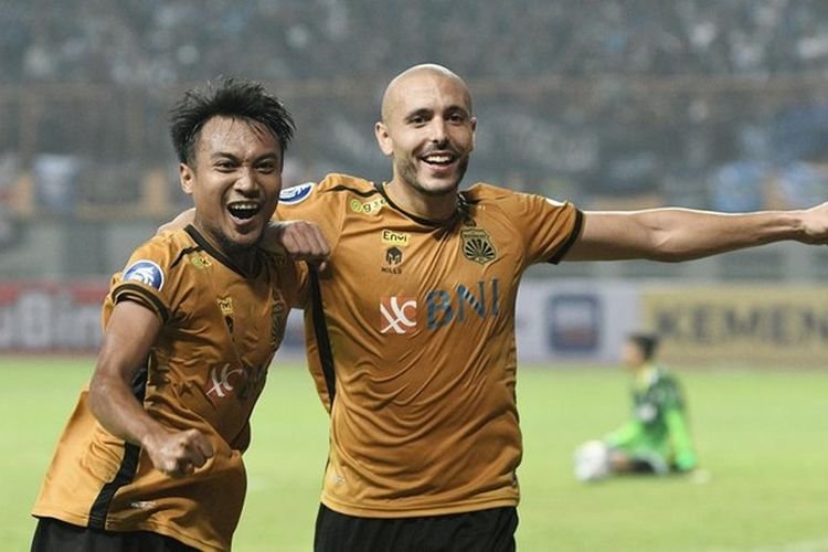 Striker Bhayangkara FC, Youssef Ezzejjari (Foto : Antara)