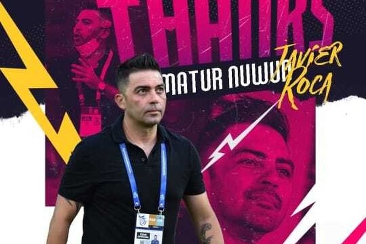 Akhirnya resmi sudah Javier Roca berpisah dengan Persik Kediri (Foto : twitter Persik)