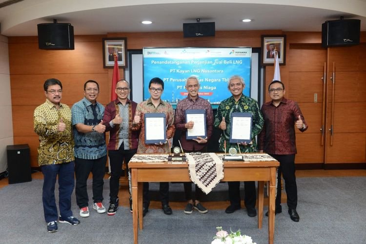 PT PGN Tbk, dan PT Pertagas Niaga (PTGN) selaku afiliasi PGN sepakat membeli LNG  PT Kayan LNG Nusantara. (Foto: istimewa)