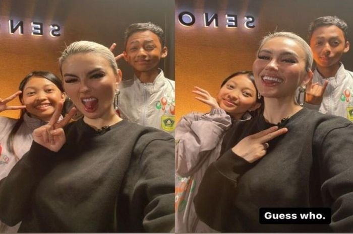 Agnes Mo akhrinya bertemu Aditia dan Devina