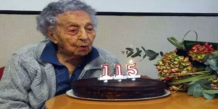 Maria Branyas Morere saat berulang tahun ke-115