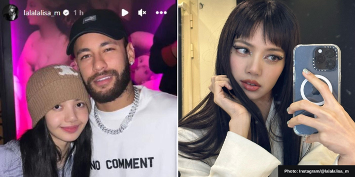 Lisa BLACKPINK unggah foto bersama Neymar di Paris