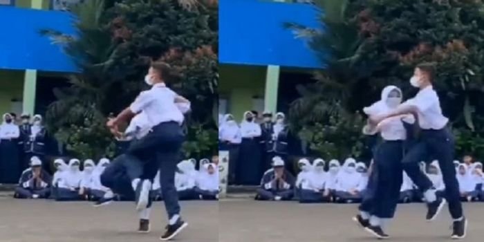 Pelajar SMP Negeri 1 Ciawi peragakan Dance Sport,