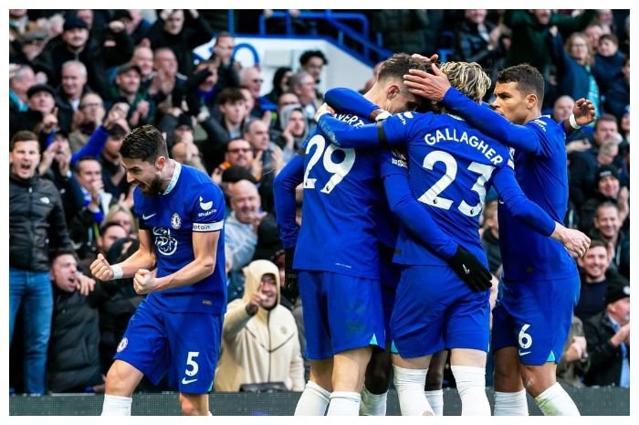 Chelsea mengalahkan Crystal Palace 1-0 di pertandingan Liga Premier Inggris di Stadion Stamford Bridge, Minggu, 15 Januari 2023.