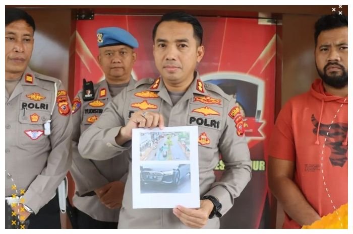 Kapolres Cianjur AKBP Doni Hermawan memberi keterangan pers perihal tabrak lari Selvi Amelia Nuraeni , Rabu, 25 Januari 2023.