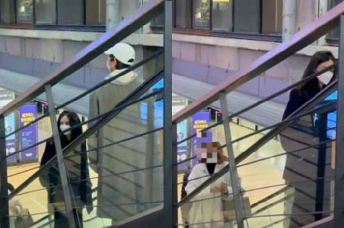 Penampilan pertama Song Jong Ki bersama isterinya Katy Louise Sanders menonton bioskop COFX Megabox