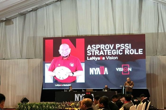 LaNyalla saat menyampaikan visinya