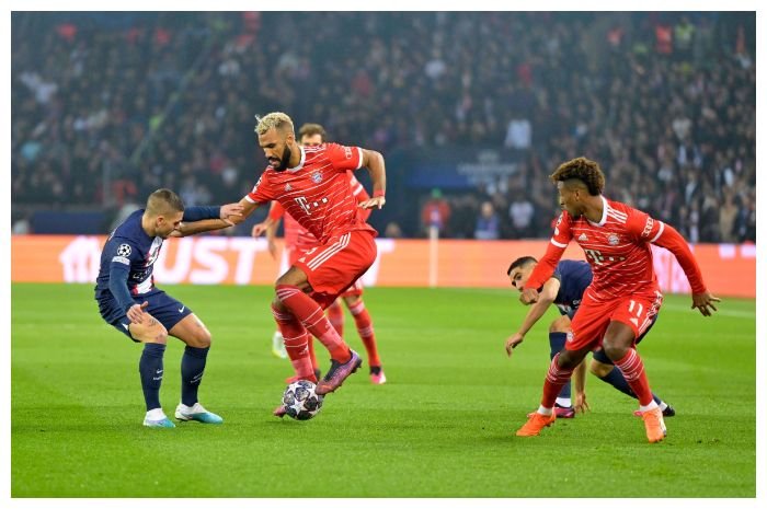 Kingsley Coman (kanan) membawa Bayern  Munich mengalahkan eks  klubnya, Paris Saint-Germain di Liga Champions.