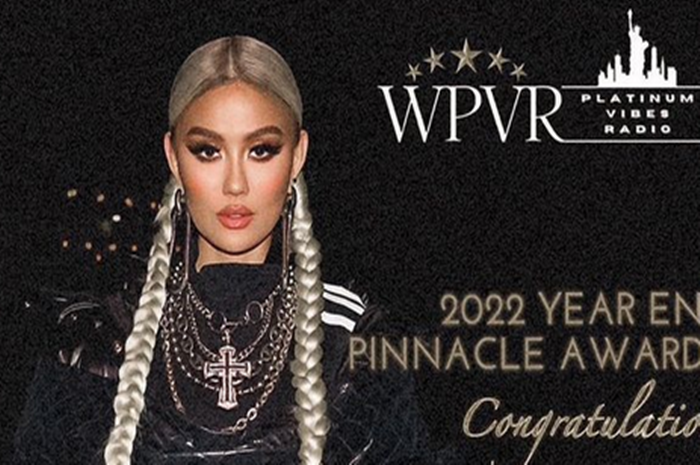 Agnez Mo Menang Dua Penghargaan di Ajang WPVR 2022 Year-End Pinnacle Awards