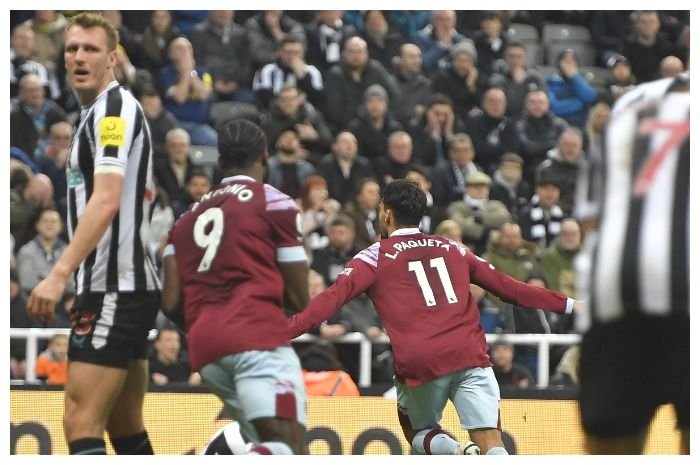 Newcastle United bermain imbang 1-1 melawan West Ham United di Liga Premier Inggris di Stadion St James' Park, Minggu, 5 Februari 2023 dini hari WIB.