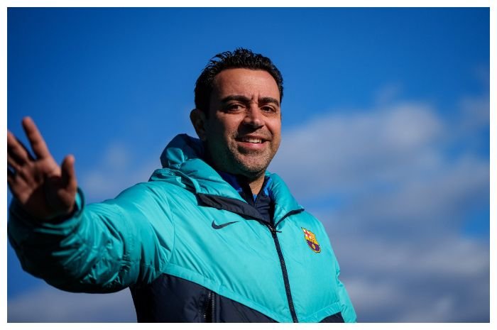 Pelatih Barcelona Xavi Hernandez.