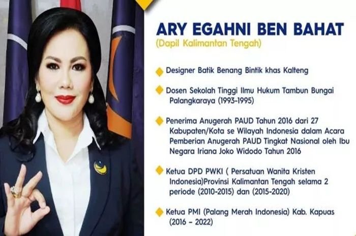 Anggota Komisi III DPR RI dari NasDem, Ary Egahni ditangkap KPK