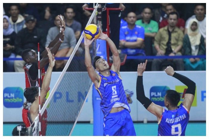 Jakarta Bhayangkara Presisi mengalahkan Surabaya Bin Samator di final four PLN Mobile Proliga 2023.