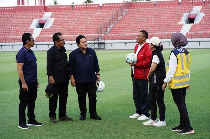 Erick Thohir meninjau Stadion I Kapten Dipta Bali jelang Piala Dunia U-20 2023
