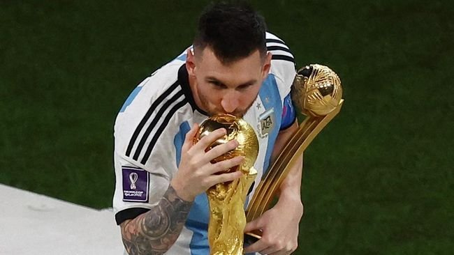 Messi jadi Pemain Terbaik Piala Dunia 2022 (Foto : Reuters/Paul Childs)
