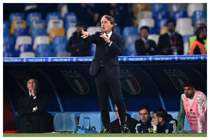 Pelatih Italia Roberto Mancini.