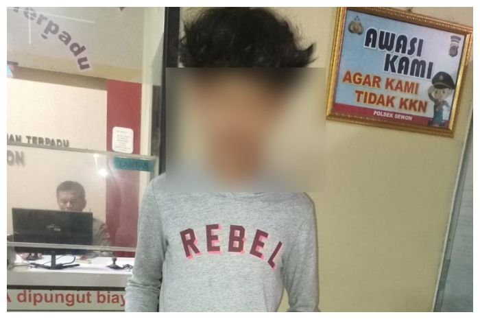Pelaku klitih diamankan polisi.