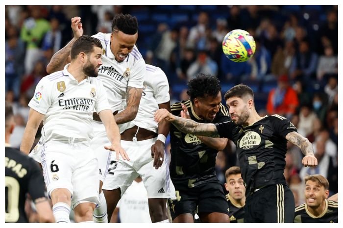 Real Madrid mengalahkan Celta Vigo 2-0 di pertandingan La Liga Spanyol di Stadion Santiago Bernabeu, Minggu, 23 April 2023 dini hari WIB.