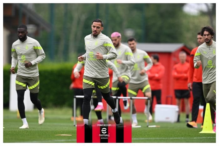 AC Milan latihan jelang lawan Inter Milan di Liga Champions, Kamis, 11 Mei 2023 dini hari WIB.