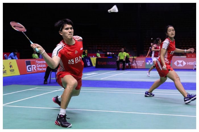 Ganda campuran Adnan Maulana/Nita Violina Marwah di Thailand Open 2023.