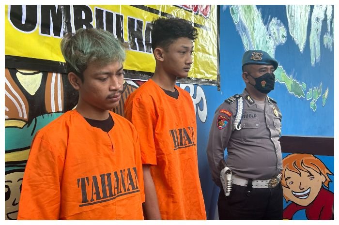 Pelaku pengeroyokan ditangkap polisi.
