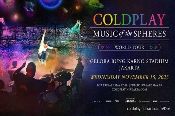Tiket Coldplay mulai dijual 17-19 Mei 2023