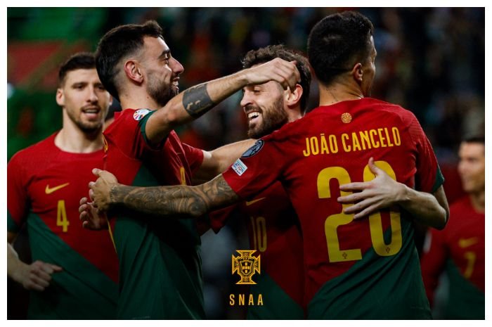 Pemain timnas Portugal di pertandingan internasional.
