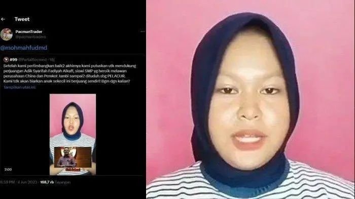ASF, siswi SMP yang dipolisikan oleh Pemda Jambi
