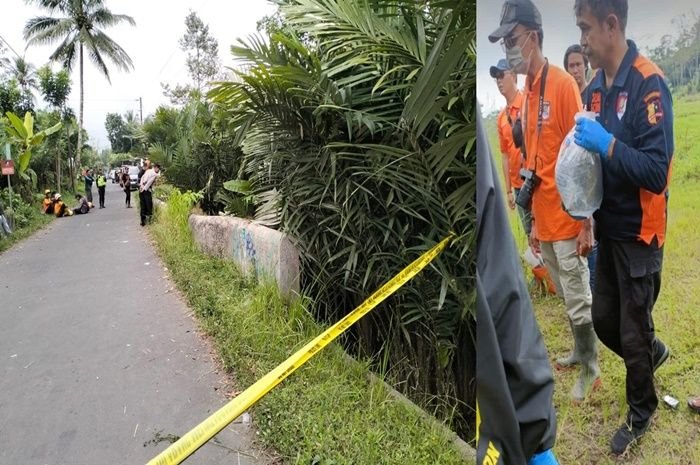 Kolase pencarian potongan tubuh korban mutilasi di Turi, Sleman dan penemuan kepalanya