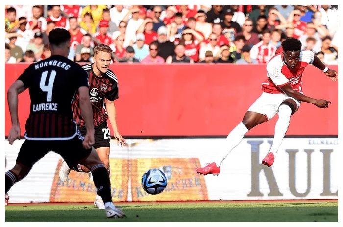 Arsenal bermain imbang 1-1 di laga pramusim melawan Nurnberg.
