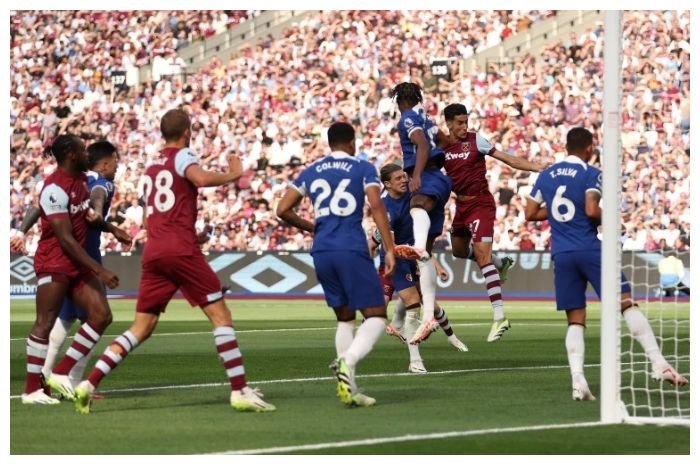 Chelsea saat lawan West Ham United.