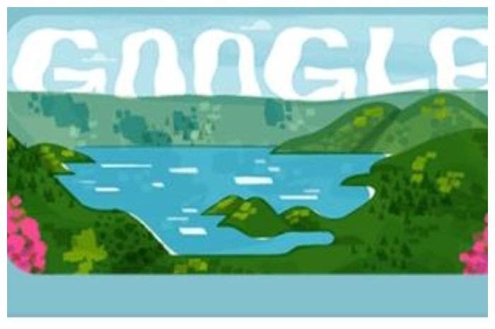Danau Toba jadi Google Doodle.