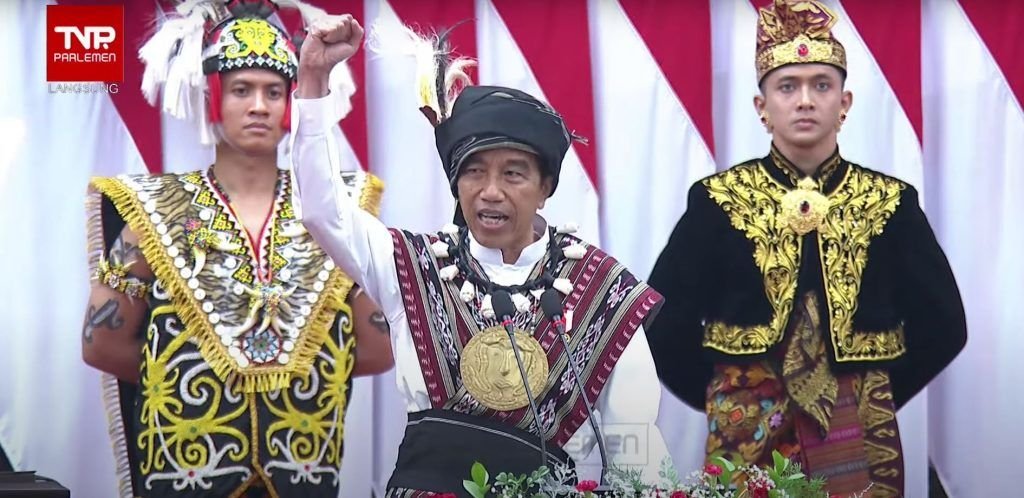 Presiden Jokowi di Sidang Tahunan MPR, 16 Agustus 2023