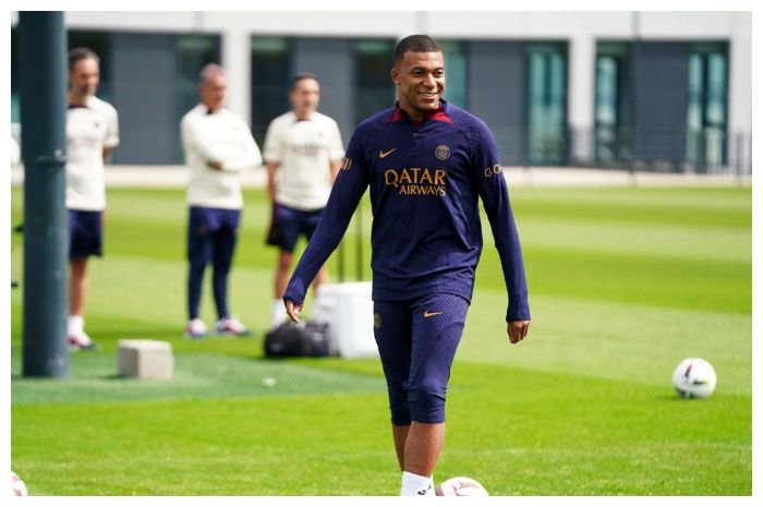 Pemain Paris Saint-Germain Kylian Mbappe.