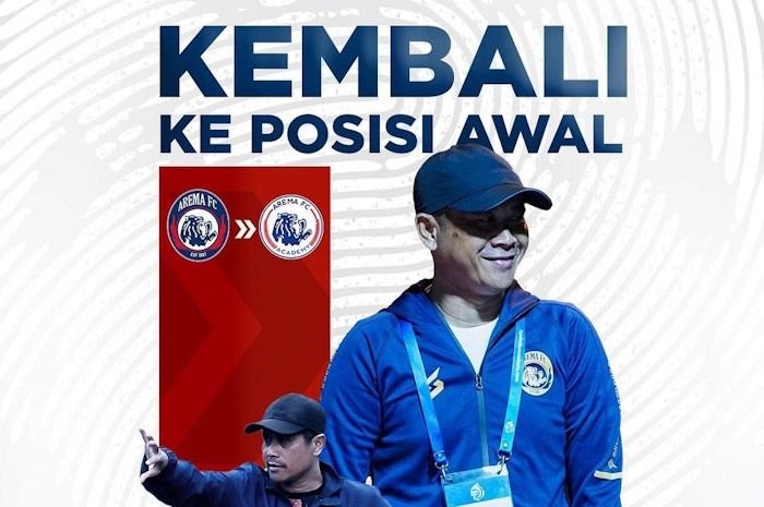 Postingan Arema FC di Instagram yang menginformasikan pencopotan Joko Susilo dari Pelatih Kepala Arema FC