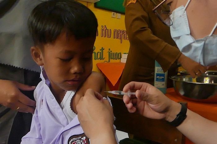 Salah satu dari 11.236 Siswa Sasaran Imunisasi Campak dan Rubela di Temanggung