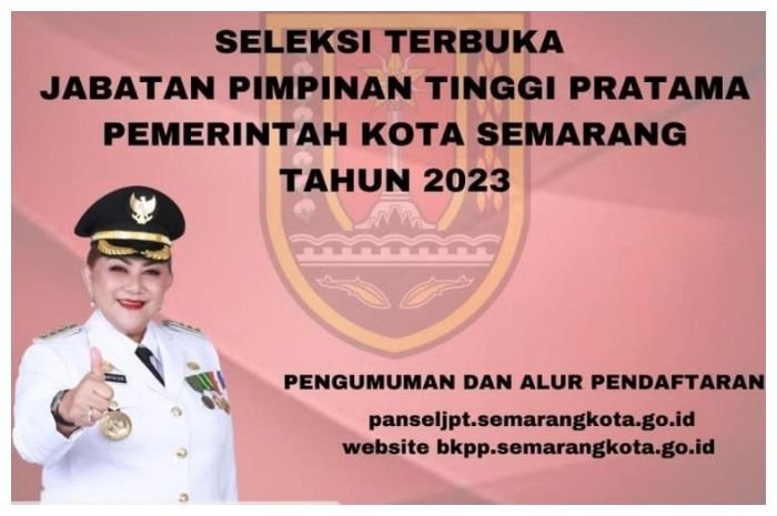 poster pengumuman lelang jabatan Pemkot Semarang